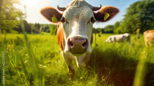 Captivating Cow Portrait on the Farm