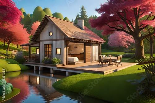 house on the lake