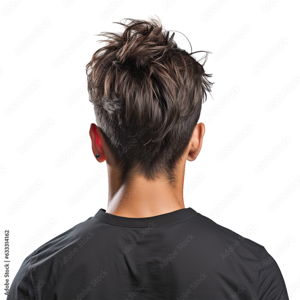 Generated with AI of Men's Hairstyles Isolated Background PNG. Generated with AI of Men's Hairstyles Isolated Background PNG.