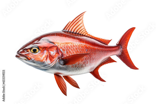 Fish isolated background PNG. Generative AI.