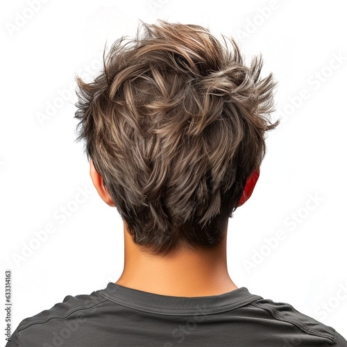 Generated with AI of Men's Hairstyles Isolated Background PNG.