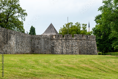 The Kastel Fortress is a fortress located in Banja Luka, Bosnia and Herzegovina. This photo is taken in July, 2023. photo