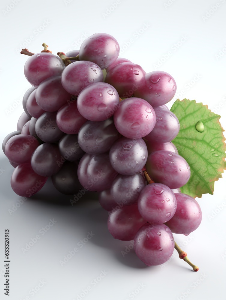 Fototapeta premium realistic fruits in white background