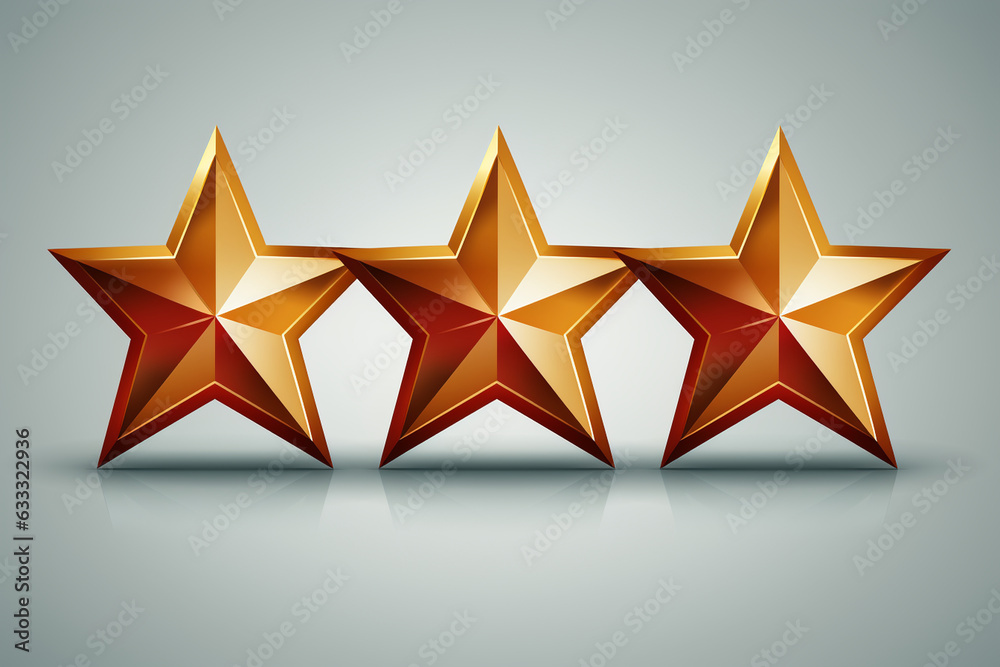 Fototapeta premium 5 star in a row icon isolated 