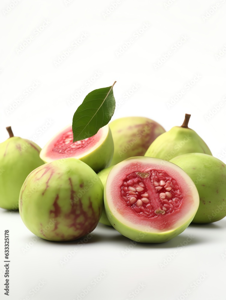 realistic fruits in white background realistic fruits in white background