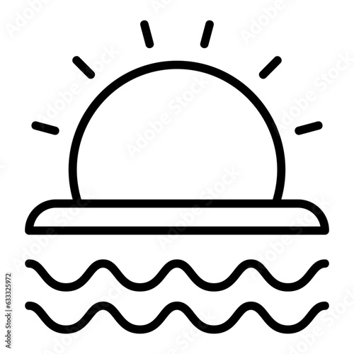 Dusk, Twilight, Sundown, Evening, Setting sun icon