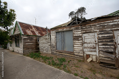 Abandoned dilapidated old house in rural Australia 