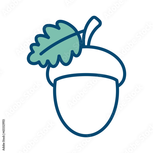 acorn icon vector design template in white background