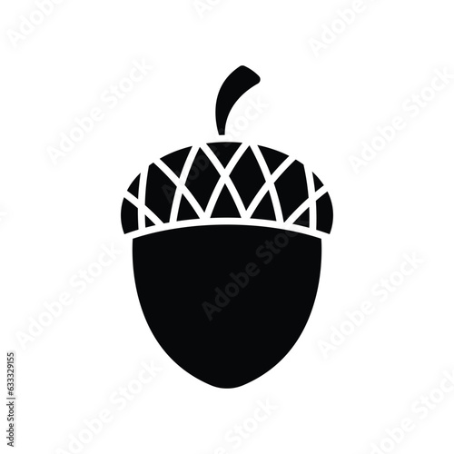 acorn icon vector design template in white background