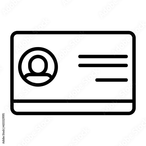Contact card, Calling card, Information card, Professional card, Networking card icon