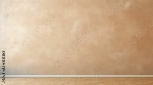 A simple empty wall in pastel brown with Light and shadow on the wall in random order