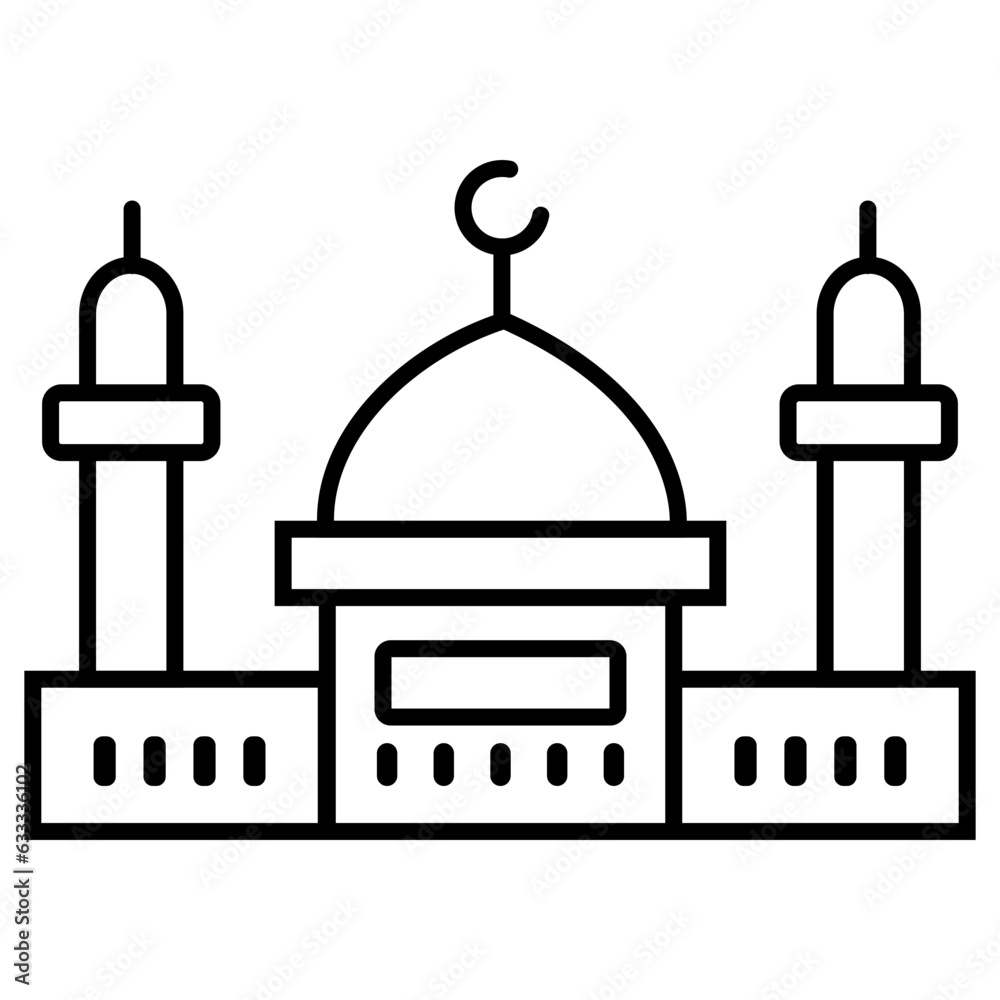 Mosque icon, Mosque symbol design, mosque vector icon, muslim mosque icon Mosque icon, Mosque symbol design, mosque vector icon, muslim mosque icon