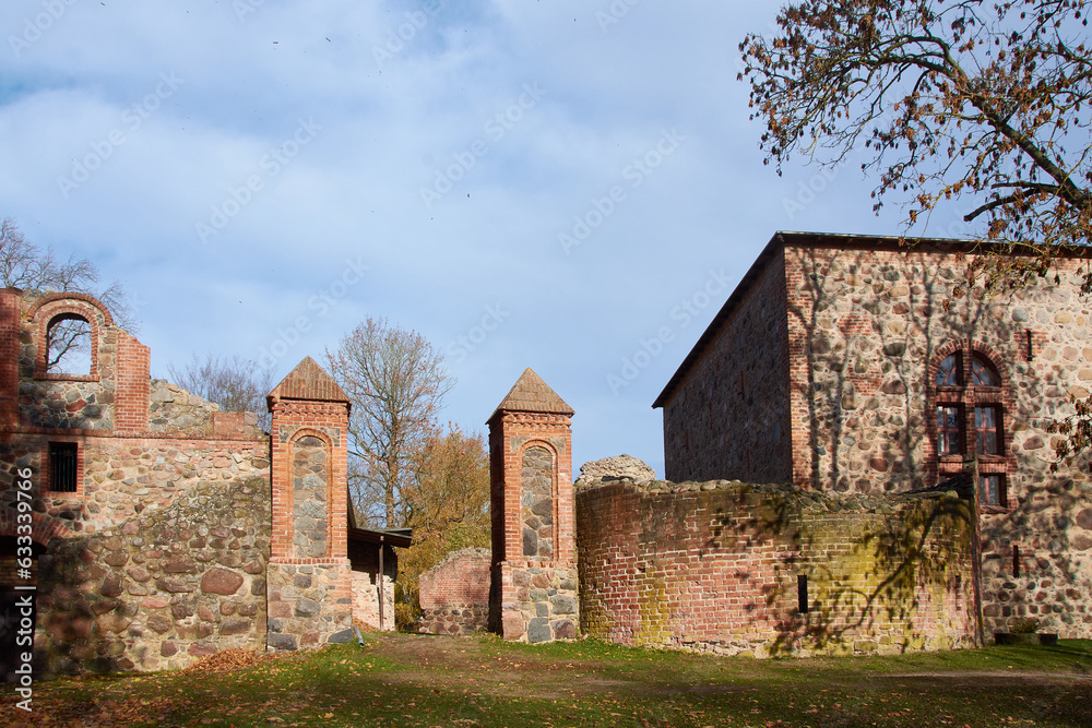 Ruine der Burg Gerswalde in der Uckermark