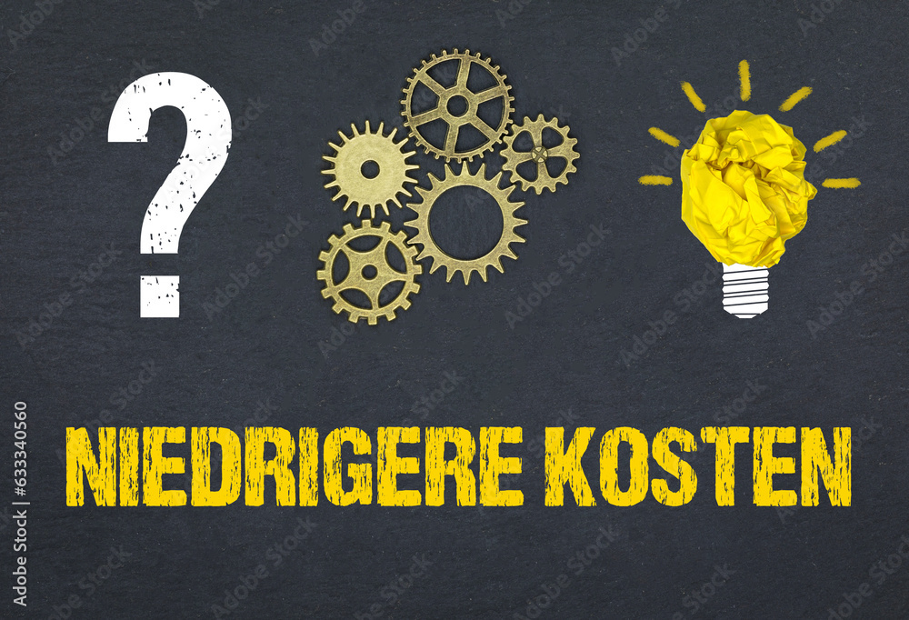 Obraz premium niedrigere Kosten 