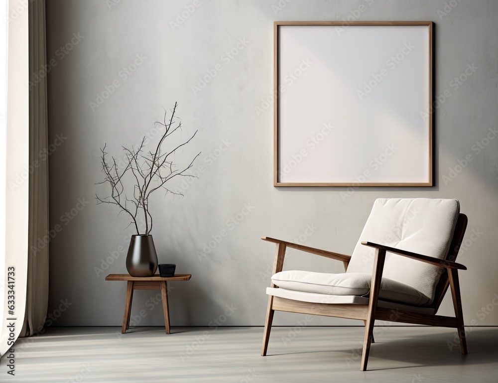 A white chair with a hint of modern design and a vibrant painting on the wall creates an inviting atmosphere with a touch of nature from the nearby plant A white chair with a hint of modern design and a vibrant painting on the wall creates an inviting atmosphere with a touch of nature from the nearby plant