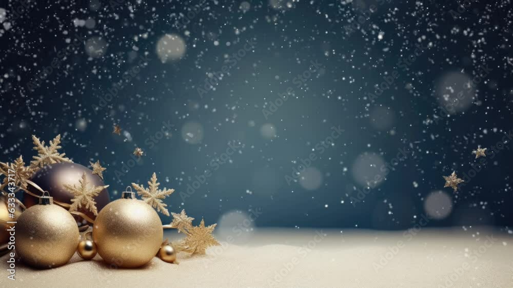 Christmas decorative with snowflake. seamless looping time-lapse virtual video animation background. Christmas decorative with snowflake. seamless looping time-lapse virtual video animation background.