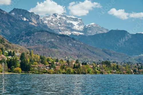 A landscape around Lake Annecy  Haute-Savoie  France.