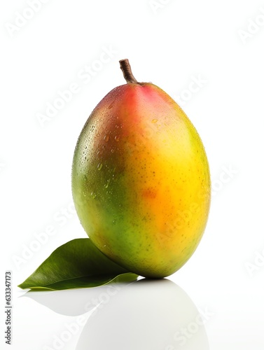 realistic fruits in white background