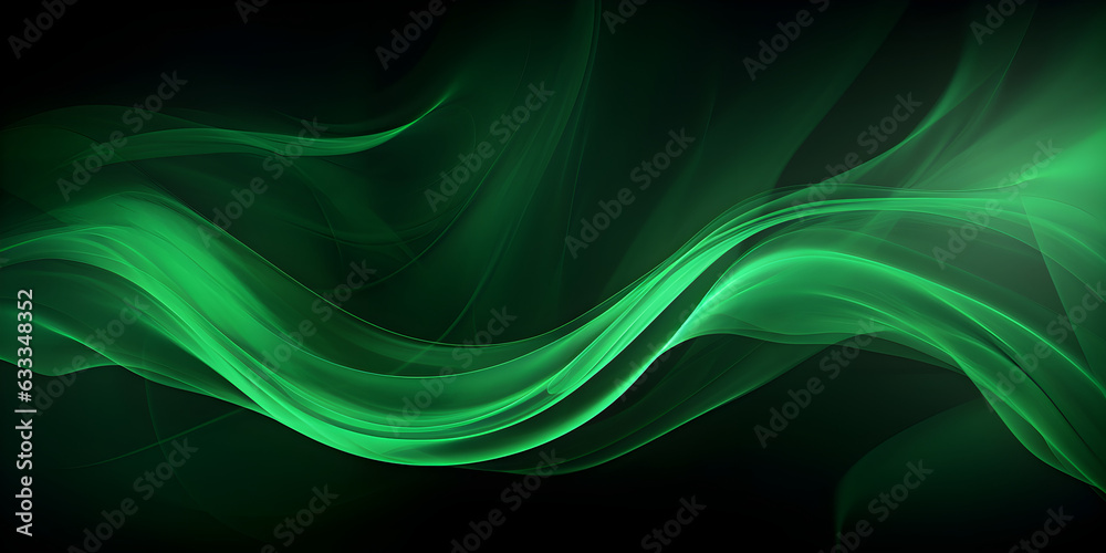 Green ambient wave structure screen wallpaper background. Horizontal ...