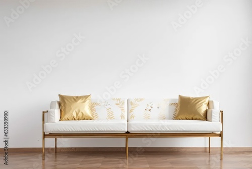 white sofa in a room