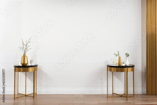 interior of a room with a chair