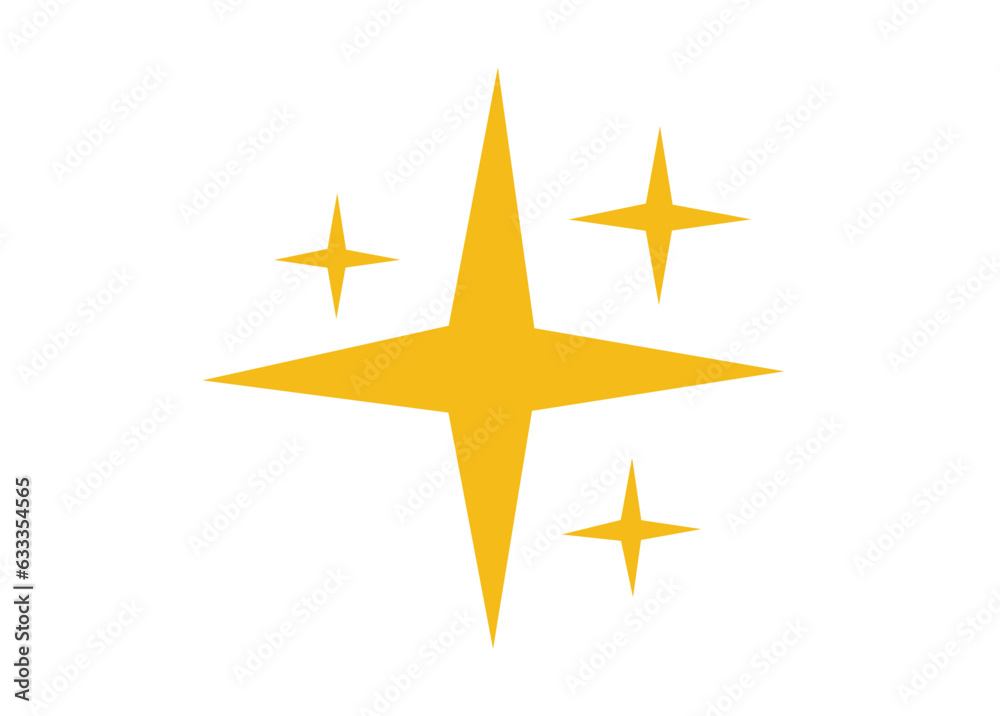 Sparkles Stars icon isolated on white background. Vector illustration Sparkles Stars icon isolated on white background. Vector illustration