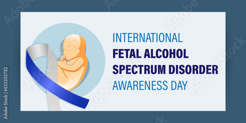 Vector illustration of International FASD Day banner photo