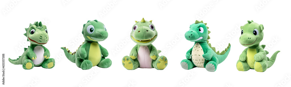 Obraz premium Dinosaur stuffed isolated on white background