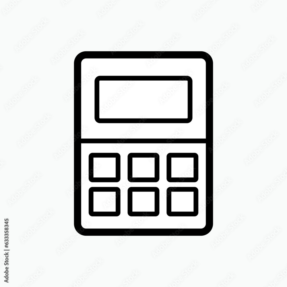 Calculator Icon. Accounting Symbol - Vector Logo Template. Calculator Icon. Accounting Symbol - Vector Logo Template.