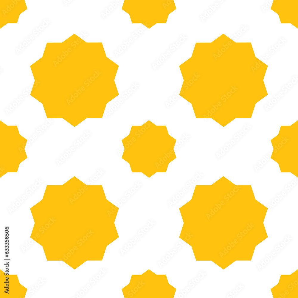 Digital png illustration of yellow stars pattern on transparent background
