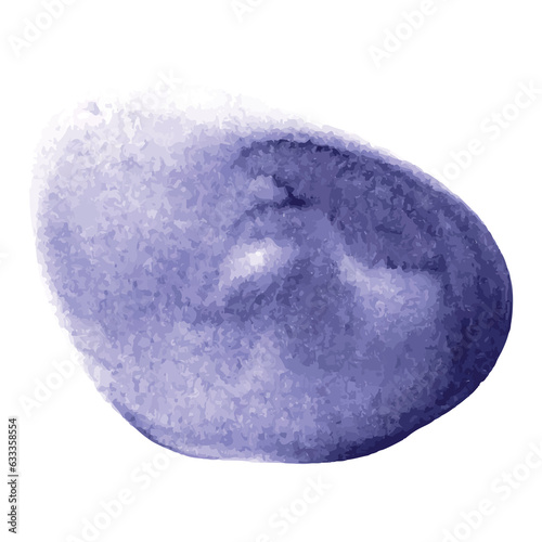 Digital png illustration of purple shape on transparent background