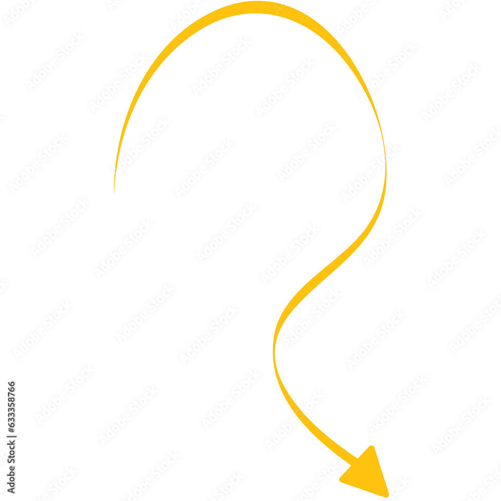 Digital png illustration of yellow arrow on transparent background Digital png illustration of yellow arrow on transparent background