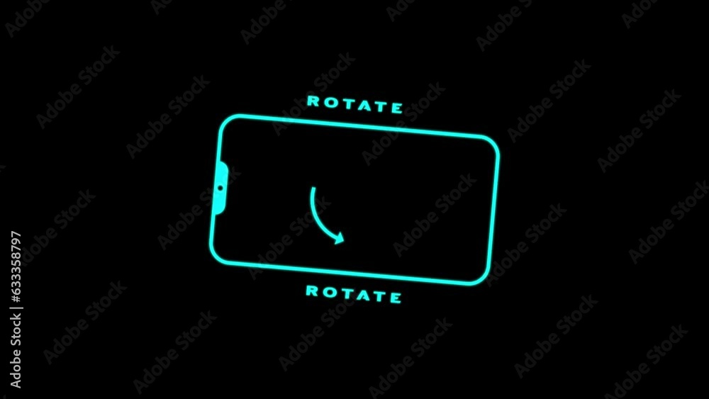 Rotate Your Phone,Alpha Chennel , perfect loop (2 sekond ) 
Phone rotation animation, use in your Insta Reel and Yt Shorts, transparent background with a 2 second loop