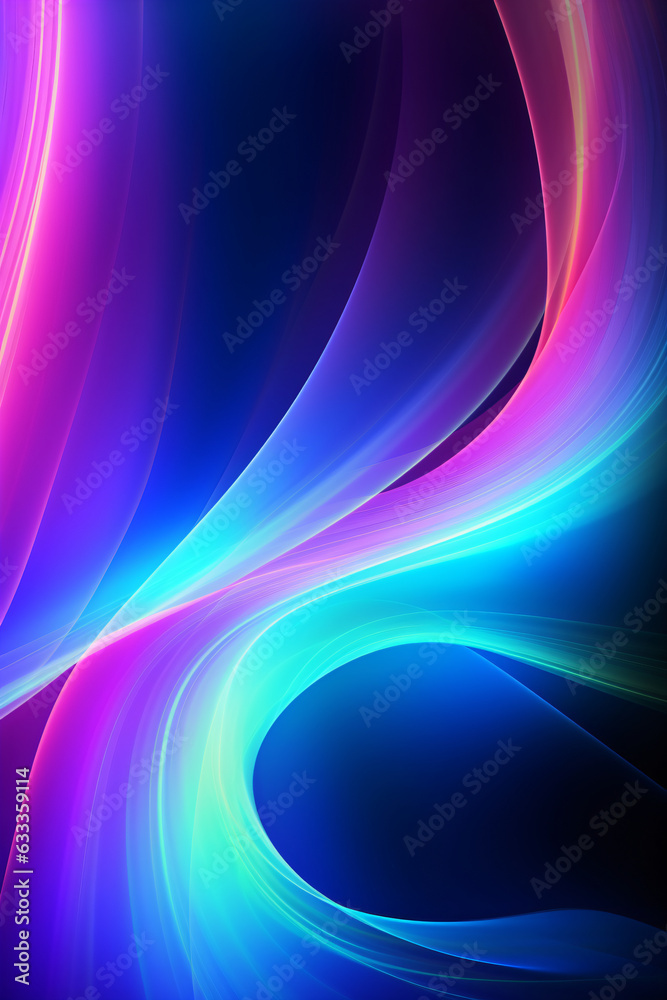 abstrakter bunter Hintergrund mit leuchtenden Neon wellen Linien abstrakter bunter Hintergrund mit leuchtenden Neon wellen Linien