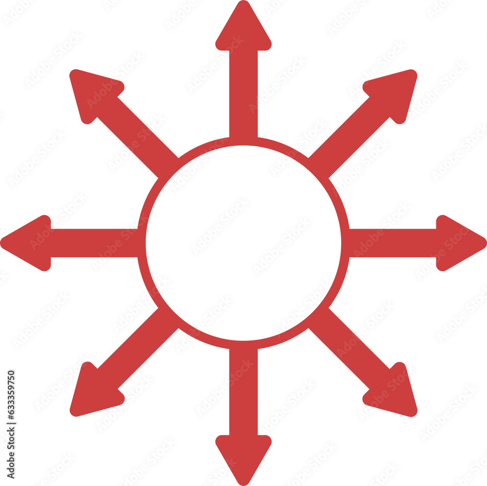 Digital png illustration of red shapes with arrows on transparent background Digital png illustration of red shapes with arrows on transparent background