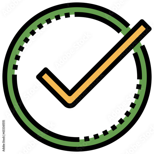 confirm line icon,linear,outline,graphic,illustration