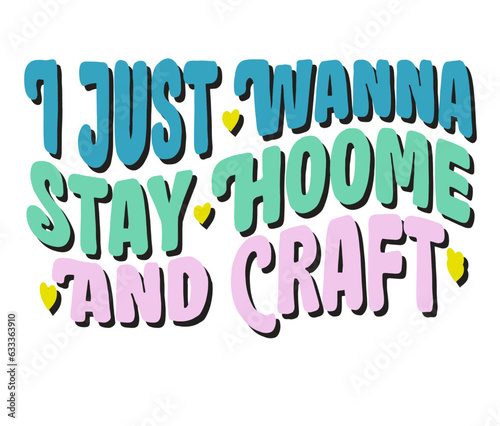 Retro Crafting Craft Design. T-shirt Design. Illustration