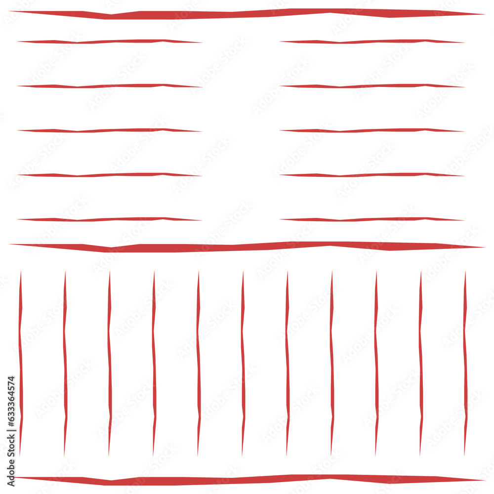 Digital png illustration of red pattern on transparent background
