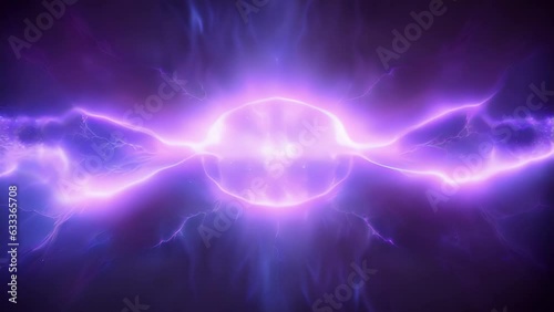 Wallpaper Mural A lightning storm effect of waveforms of electricity spreading outward from the center of the image in Abstract wallpaper background Torontodigital.ca
