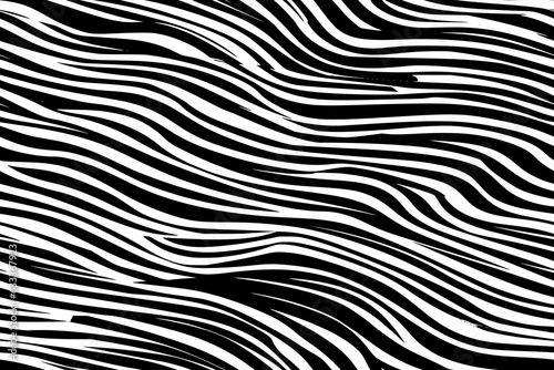 Seamless zebra skin pattern with diagonal stripes. Imitation of white tiger fur. Animal vector print texture. Wildlife background © Kusandra