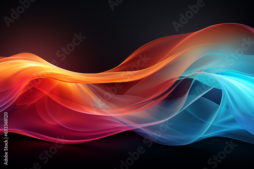 Creative abstract digital wallpaper background vector illustration or texture. Ai generated
