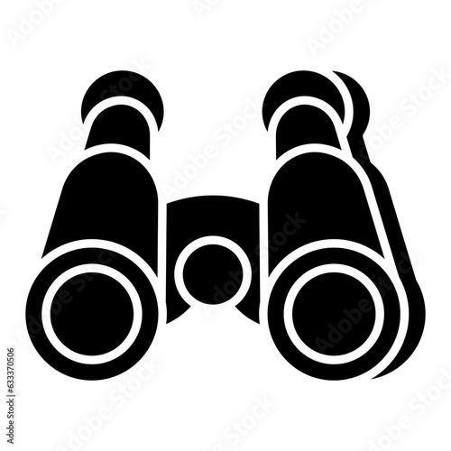 A unique design icon of binoculars 