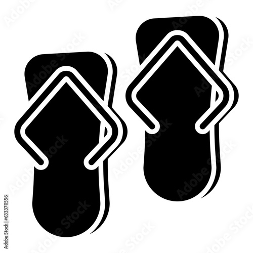 An icon design of flip flop