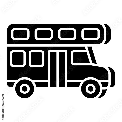 A perfect design icon of double decker bus