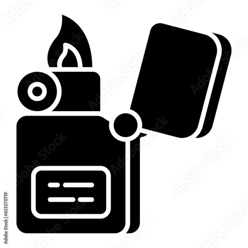Trendy design icon of lighter 