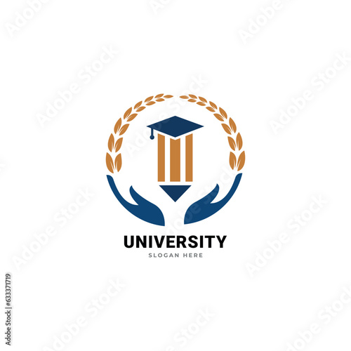 University logo icon vector template