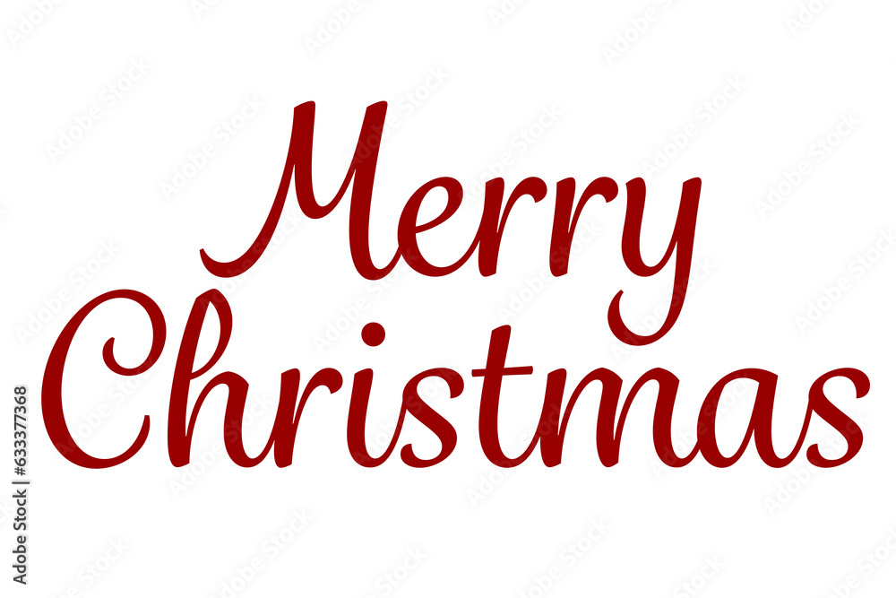Digital png illustration of merry christmas text on transparent background