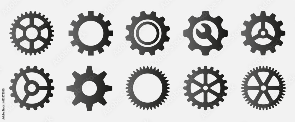 gear set of icon gear set of icon