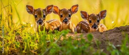 A group of Fawns - Generative AI