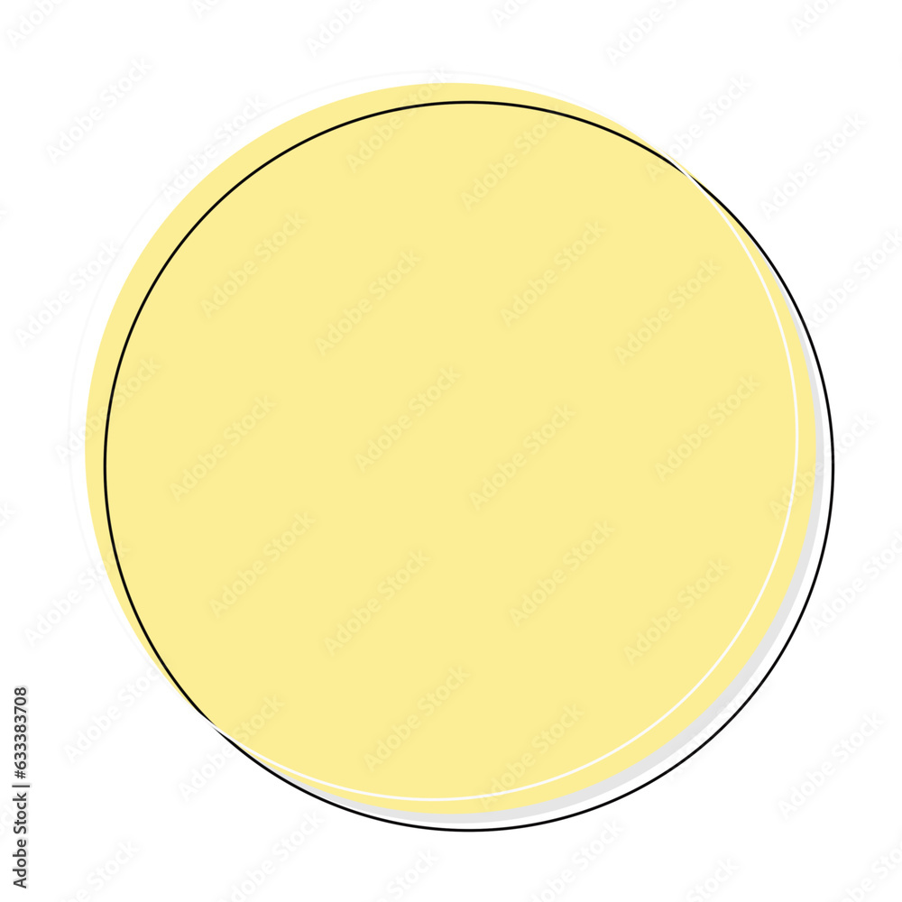 Overlapping Circles. Can be used as a Text Frame or Border.
